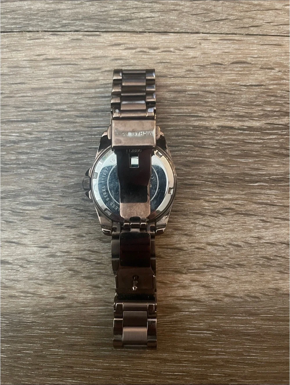 Michael Kors Brown Crystal Bezel Stainless Watch